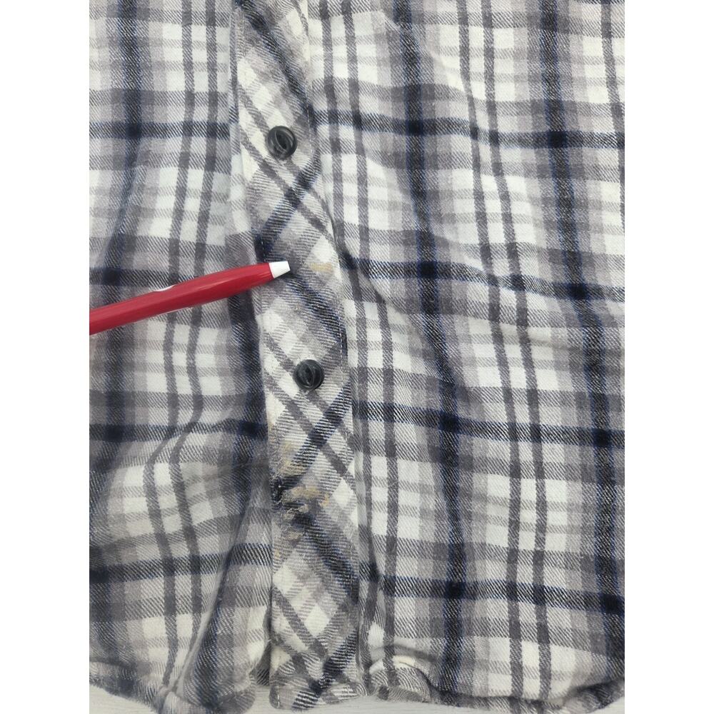Pink Floyd Hooded Flannel Shirt Men XL Black White Plaid Dark Side Of Moon '73 - Picture 4 of 11